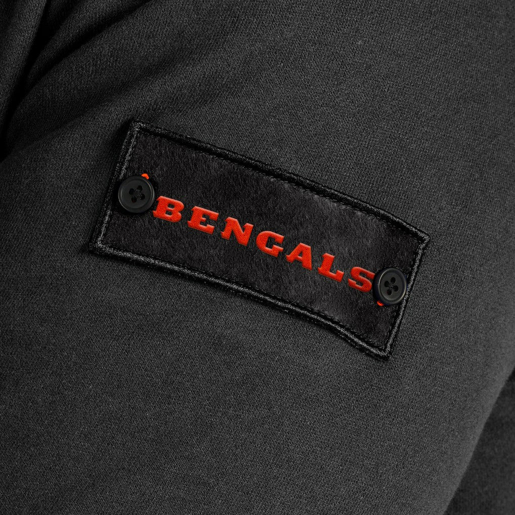 Cincinnati Bengals J. Palmer QB1 Full-Zip Sweatshirt Black