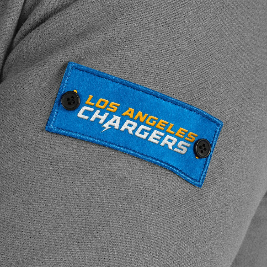 Los Angeles Chargers J. Palmer QB1 Full-Zip Sweatshirt Graphite