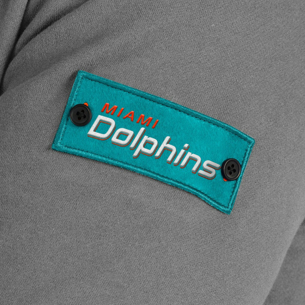 Miami Dolphins J. Palmer QB1 Full-Zip Sweatshirt Graphite