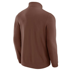 Cleveland Browns J. Palmer QB1 Full-Zip Sweatshirt Tan