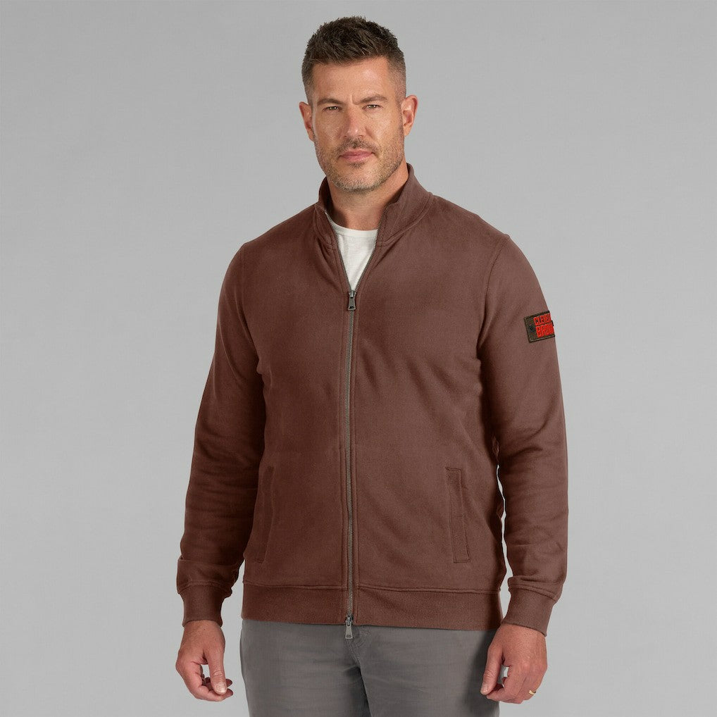 Cleveland Browns J. Palmer QB1 Full-Zip Sweatshirt Tan