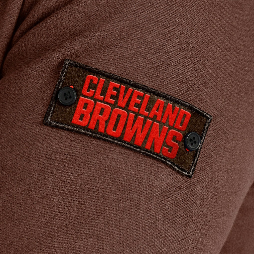 Cleveland Browns J. Palmer QB1 Full-Zip Sweatshirt Tan