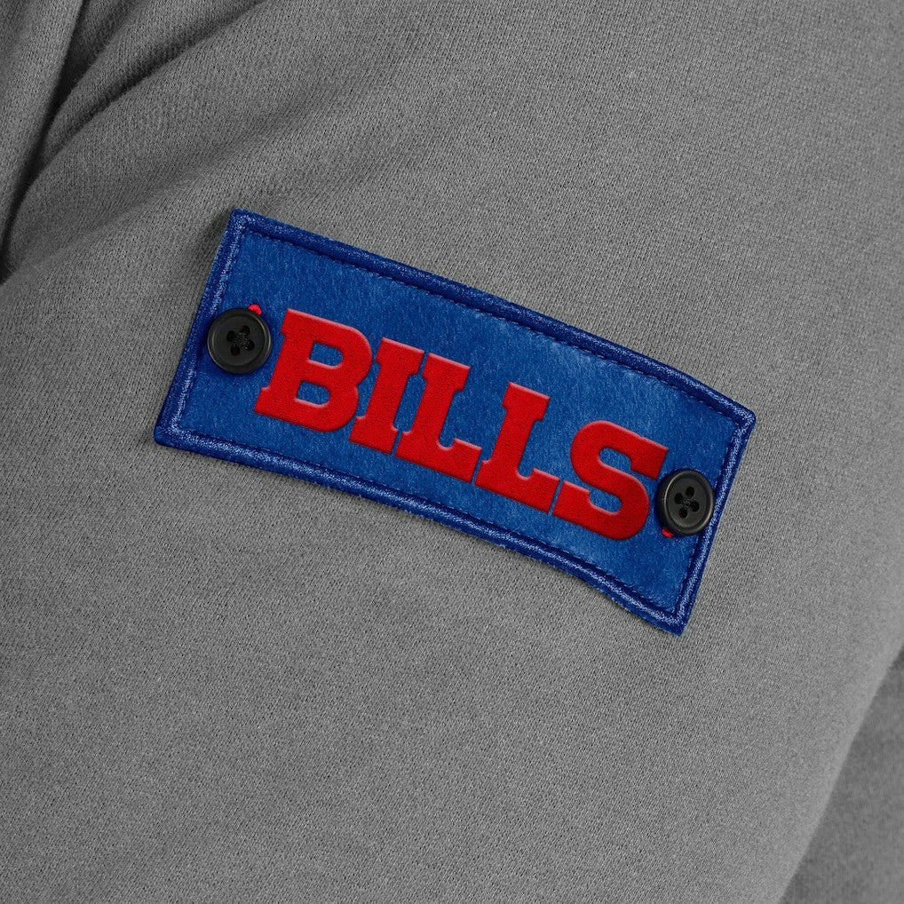 Buffalo Bills J. Palmer QB1 Full-Zip Sweatshirt Graphite