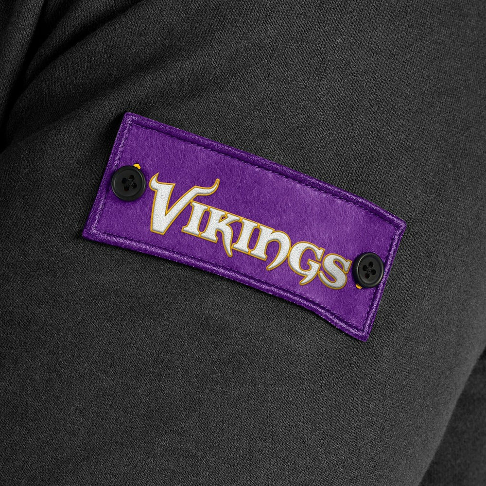 Minnesota Vikings J. Palmer QB1 Full-Zip Sweatshirt Black