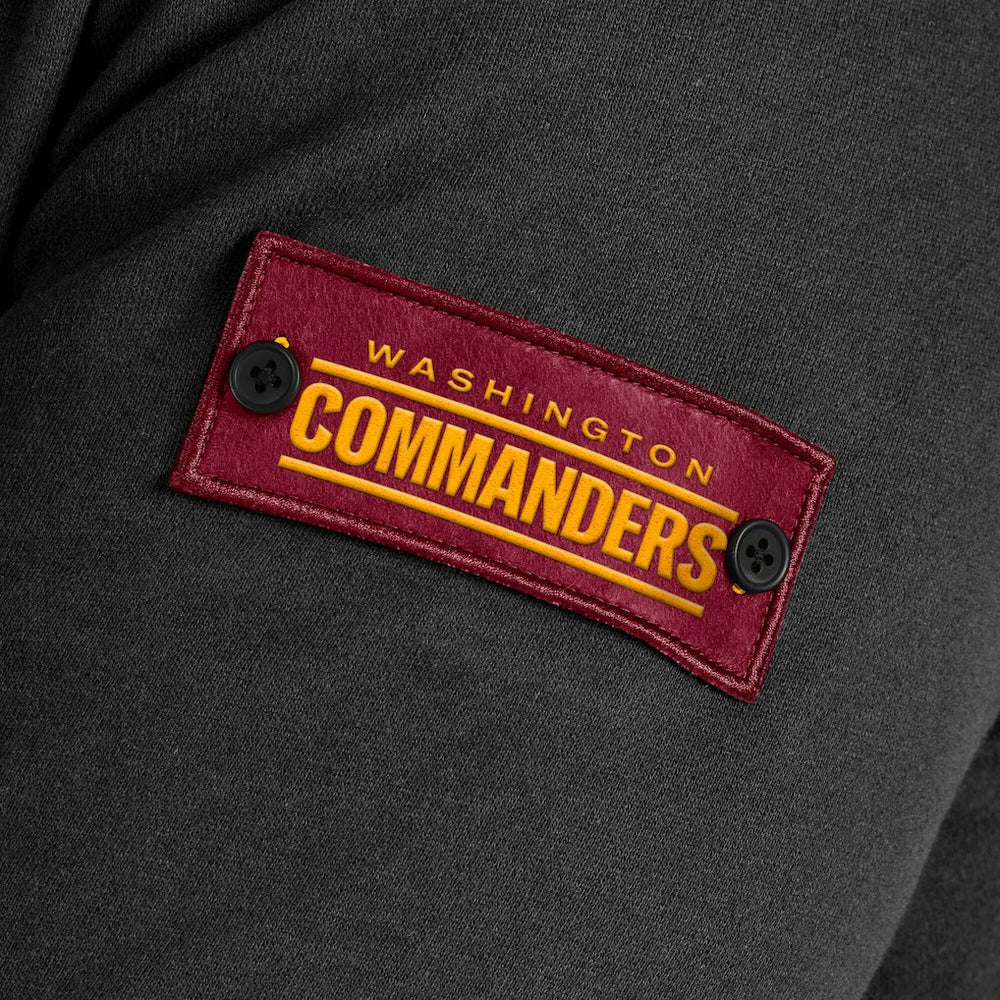 Washington Commanders J. Palmer QB1 Full-Zip Sweatshirt Black