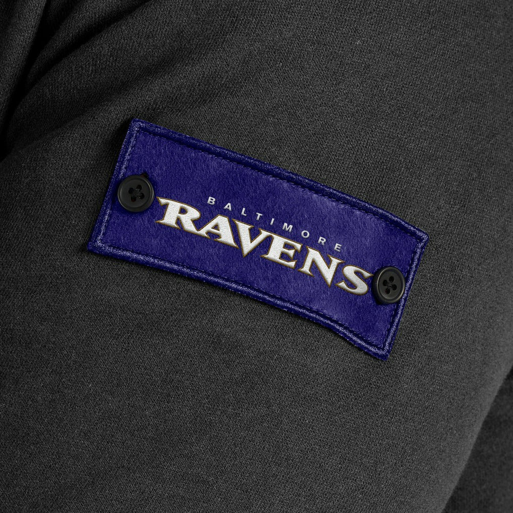 Baltimore Ravens J. Palmer QB1 Full-Zip Sweatshirt Black