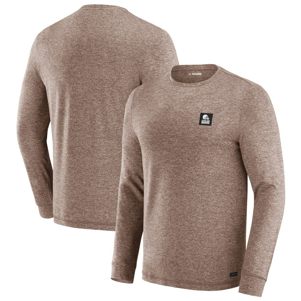 Cleveland Browns J. Palmer Four Down Long Sleeve T-Shirt Brown