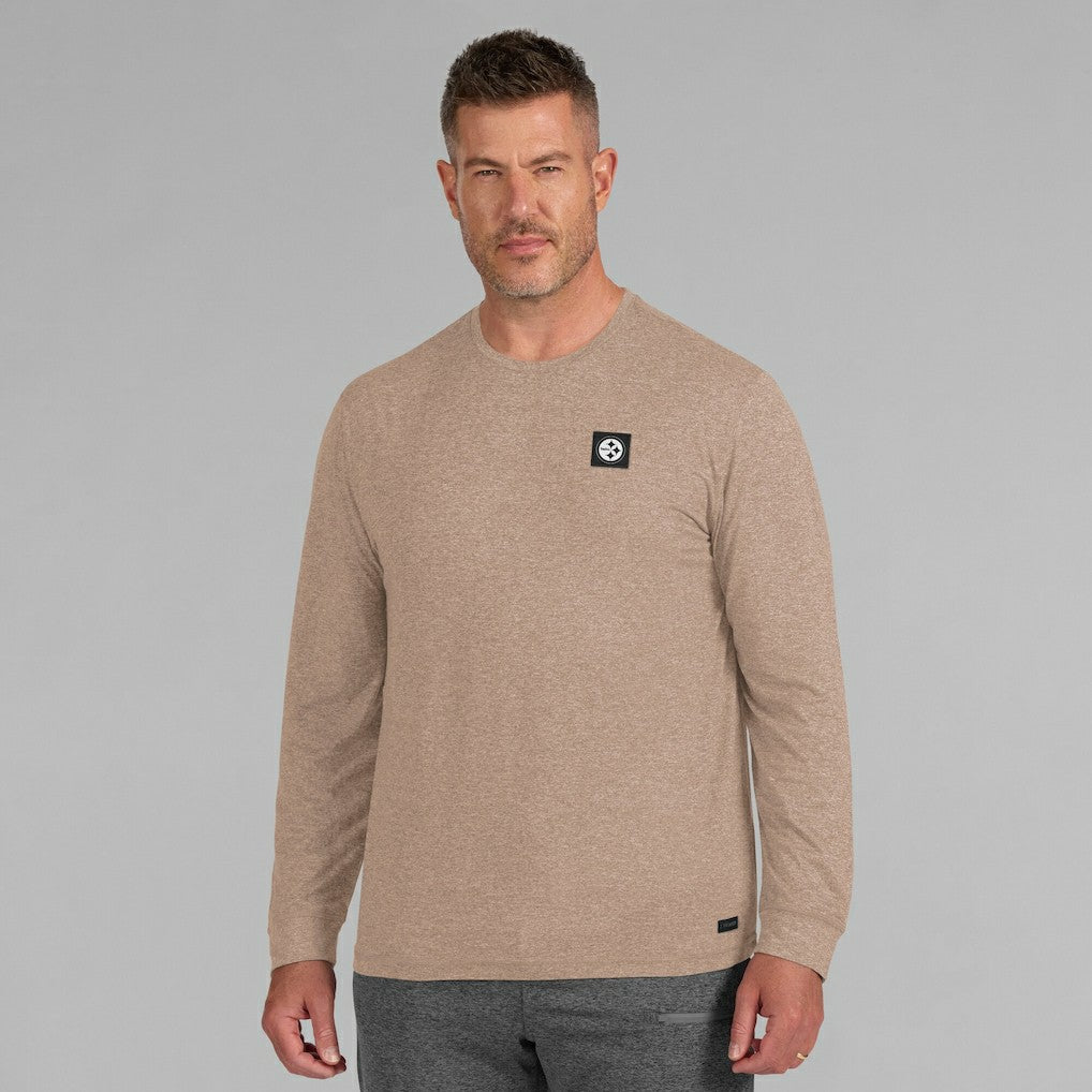 Pittsburgh Steelers J. Palmer Four Down Long Sleeve T-Shirt Tan