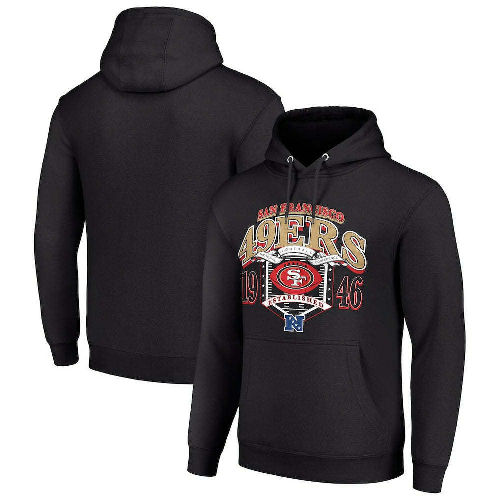 San Francisco 49ers Starter 80s Retro Pullover Hoodie Black
