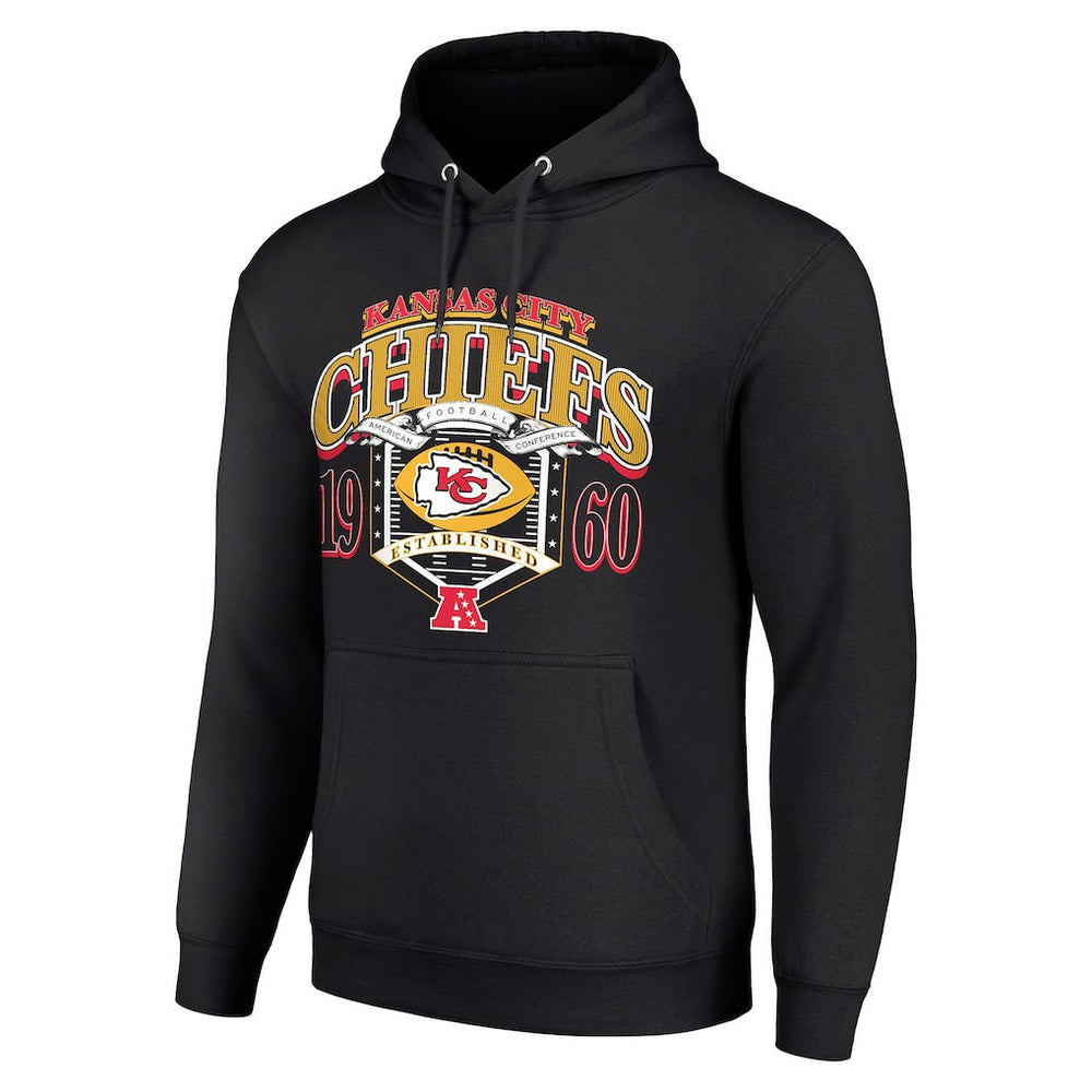 Kansas City Chiefs Starter 80s Retro Pullover Hoodie Black