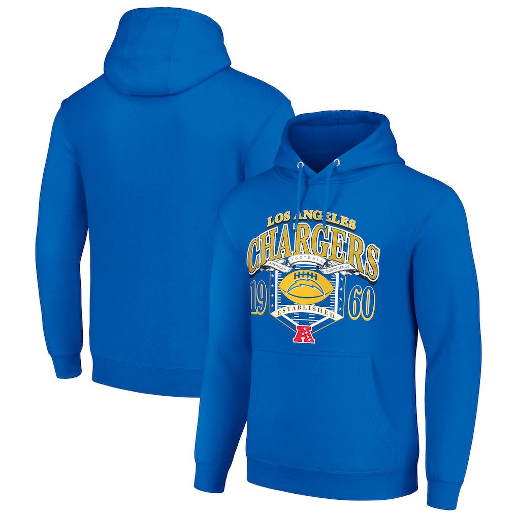 Los Angeles Chargers Starter 80s Retro Pullover Hoodie Royal