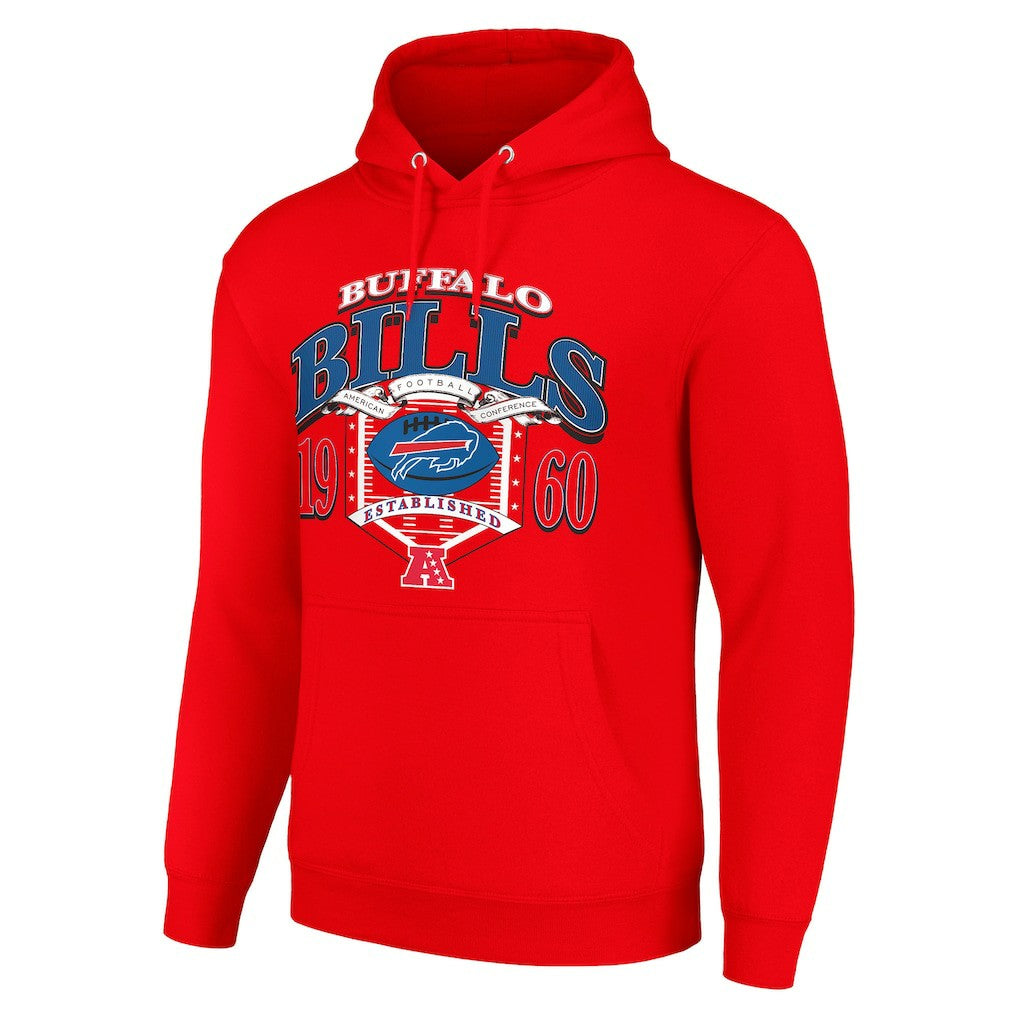 Buffalo Bills Starter 80s Retro Pullover Hoodie Red