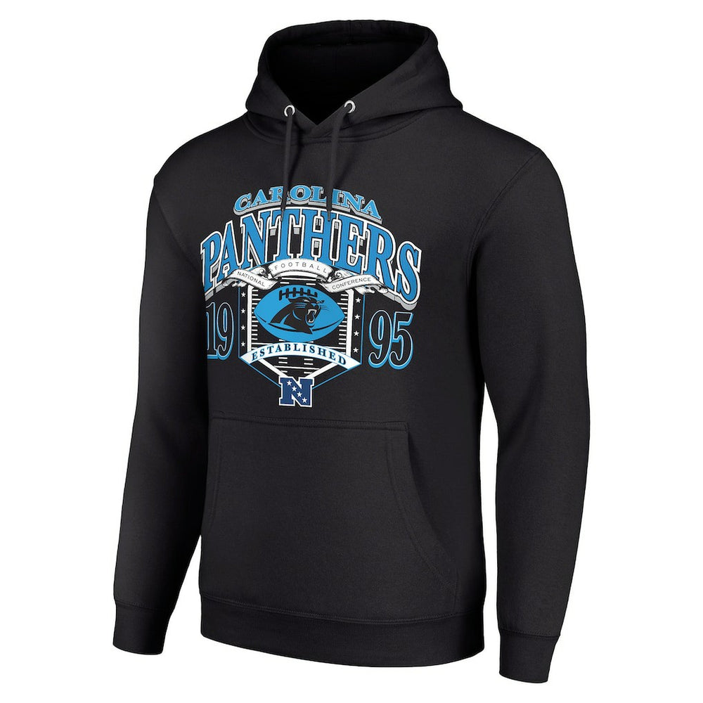Carolina Panthers Starter 80s Retro Pullover Hoodie Black