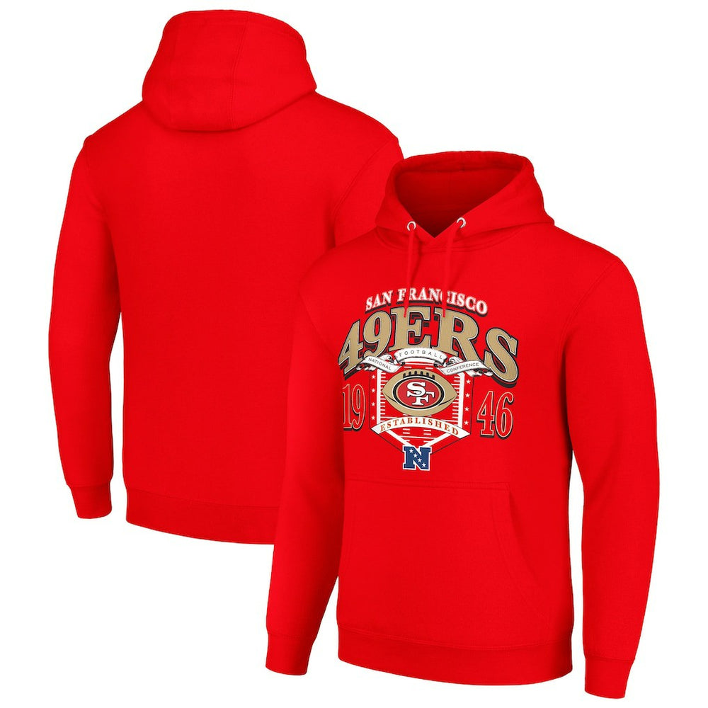 San Francisco 49ers Starter 80s Retro Pullover Hoodie Scarlet