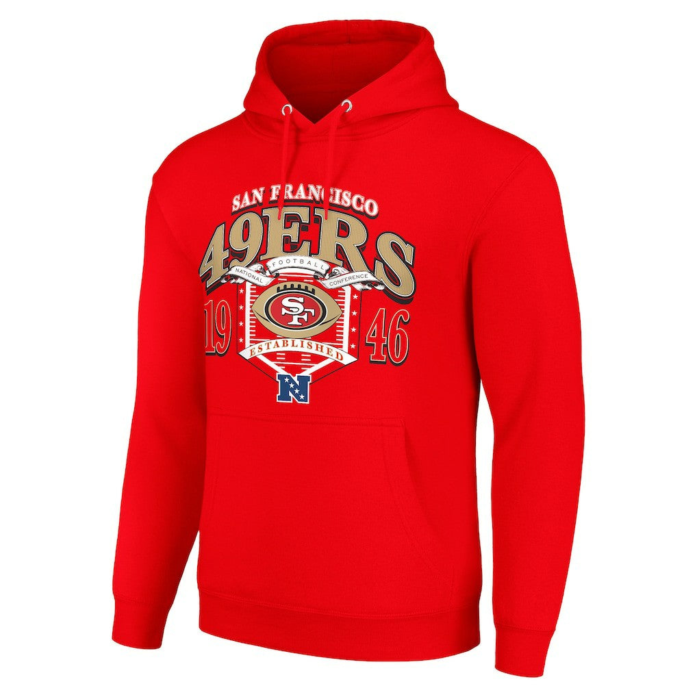 San Francisco 49ers Starter 80s Retro Pullover Hoodie Scarlet
