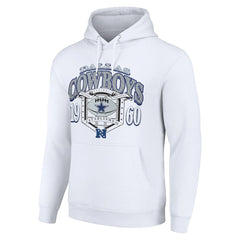 Dallas Cowboys Starter 80s Retro Pullover Hoodie White