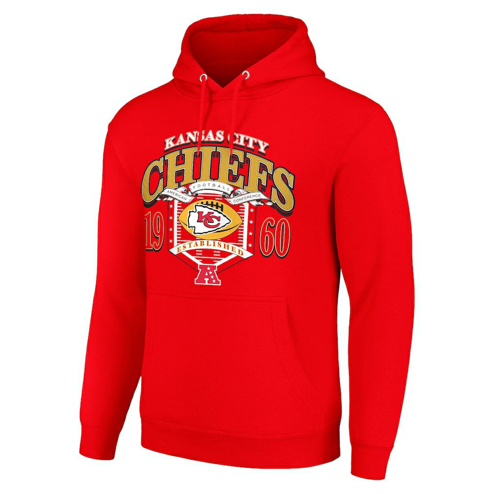 Kansas City Chiefs Starter 80s Retro Pullover Hoodie Red