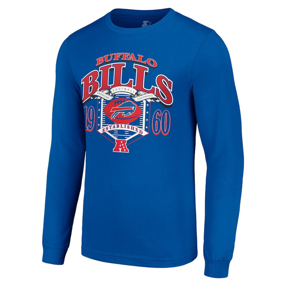 Buffalo Bills Starter Retro Long Sleeve Graphic T-Shirt Royal