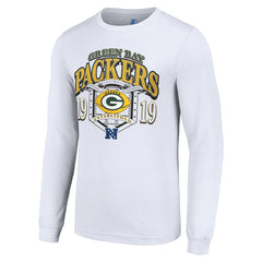 Green Bay Packers Starter Retro Long Sleeve Graphic T-Shirt White