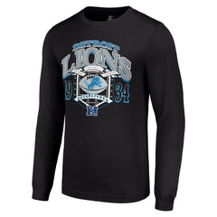 Detroit Lions Starter Retro Long Sleeve Graphic T-Shirt Black