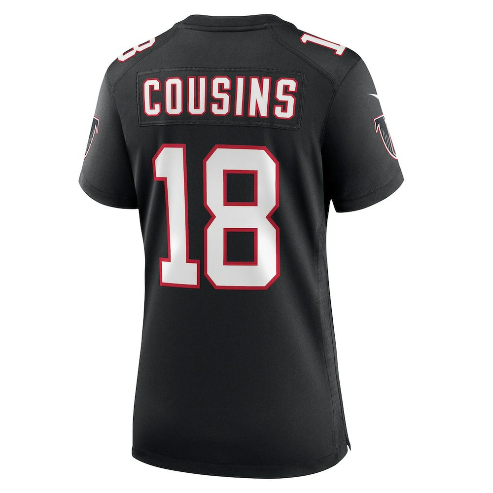 Kirk Cousins Atlanta Falcons Women's Alternate Game Jersey Black