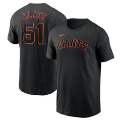 Jung Hoo Lee San Francisco Giants Nike  Fuse Name & Number T-Shirt – Black T-shirts