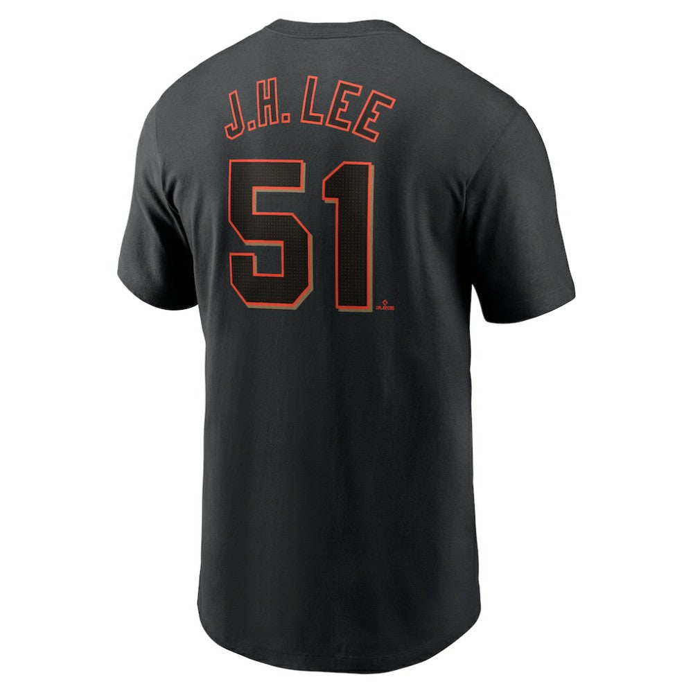 Jung Hoo Lee San Francisco Giants Nike  Fuse Name & Number T-Shirt – Black T-shirts
