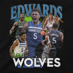 Anthony Edwards Minnesota Timberwolves Stadium Essentials Unisex Player Crossroads T-Shirt Black
