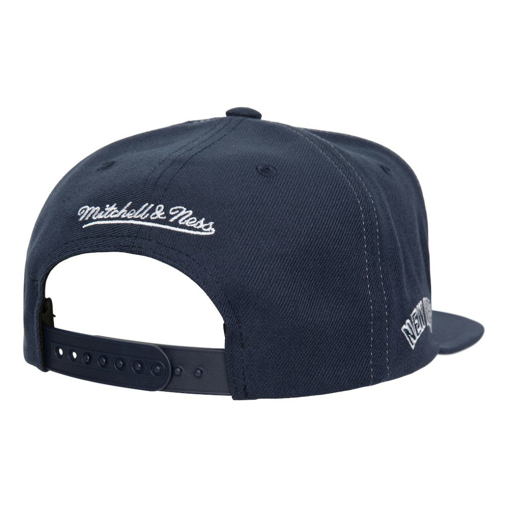 New York Yankees Mitchell & Ness Full Frontal Snapback Hat - Navy Hats