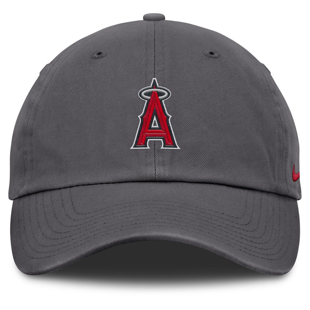 Los Angeles Angels Nike Club Adjustable Hat - Gray Hats