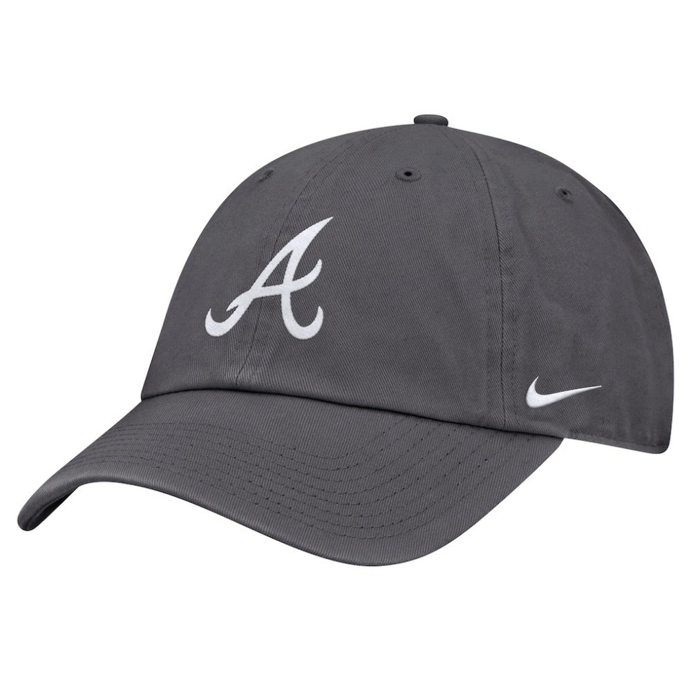 Atlanta Braves Nike Club Adjustable Hat - Gray Hats