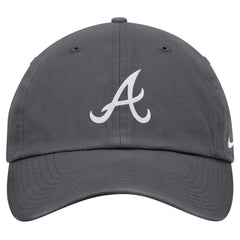 Atlanta Braves Nike Club Adjustable Hat - Gray Hats