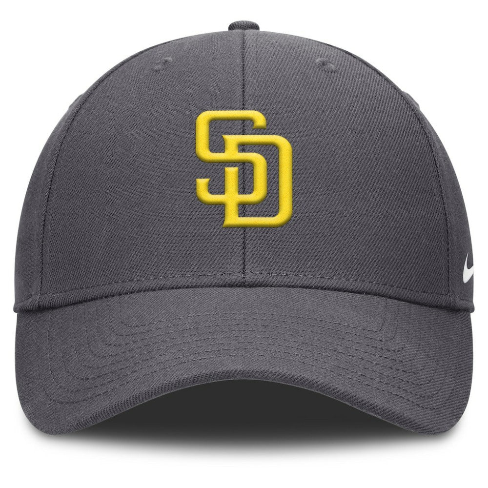 San Diego Padres Nike Club Performance Adjustable Hat - Gray Hats