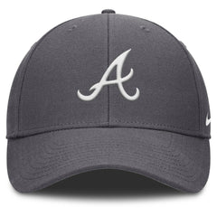 Atlanta Braves Nike Club Performance Adjustable Hat - Gray Hats