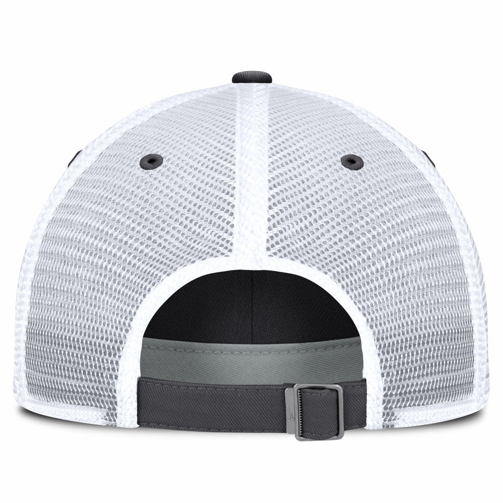 Los Angeles Dodgers Nike Wordmark Club Adjustable Trucker Hat - Gray Hats