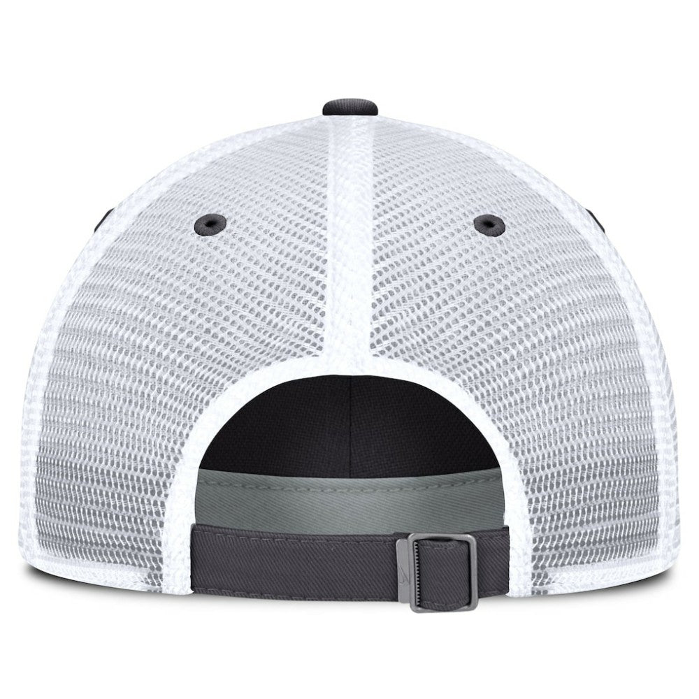 Athletics Nike Wordmark Club Adjustable Trucker Hat - Gray Hats