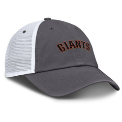 San Francisco Giants Nike Wordmark Club Adjustable Trucker Hat - Gray Hats