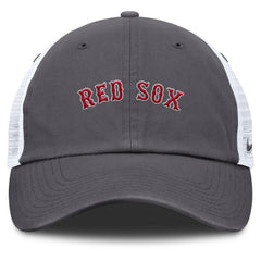 Boston Red Sox Nike Wordmark Club Adjustable Trucker Hat - Gray Hats