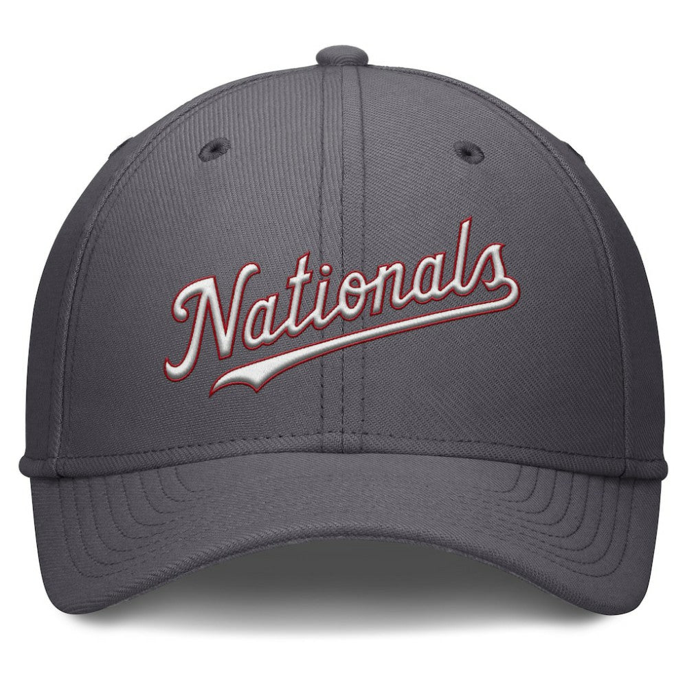 Washington Nationals Nike Swoosh Performance Flex Hat - Gray Hats