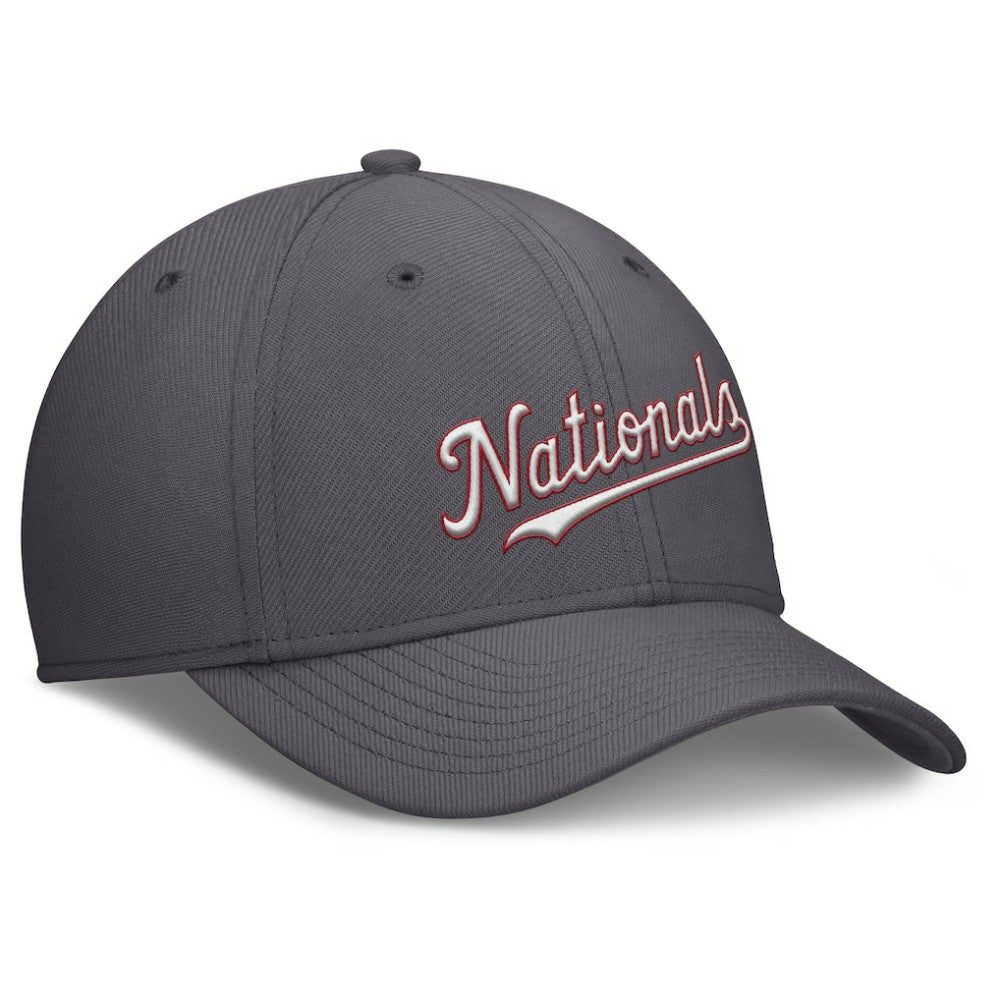 Washington Nationals Nike Swoosh Performance Flex Hat - Gray Hats