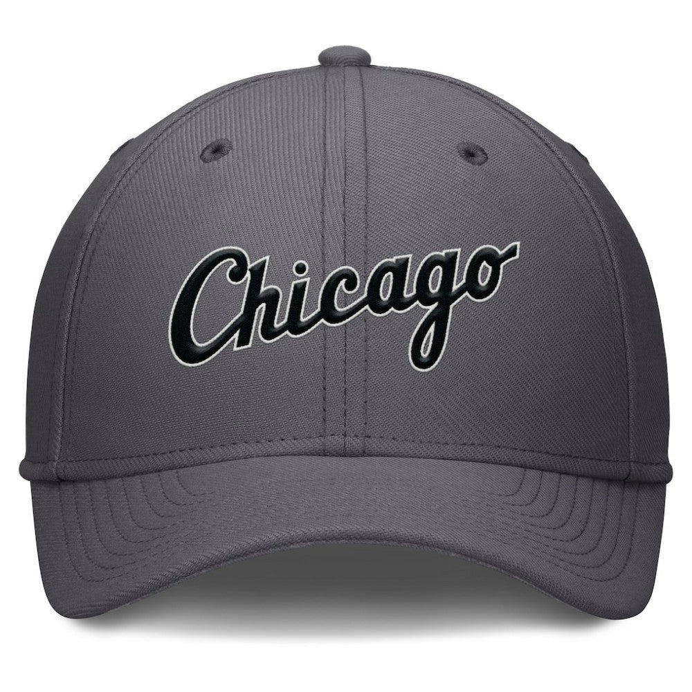 Chicago White Sox Nike Swoosh Performance Flex Hat - Gray Hats