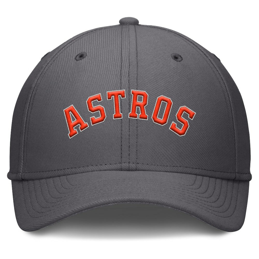 Houston Astros Nike Swoosh Performance Flex Hat - Charcoal Hats