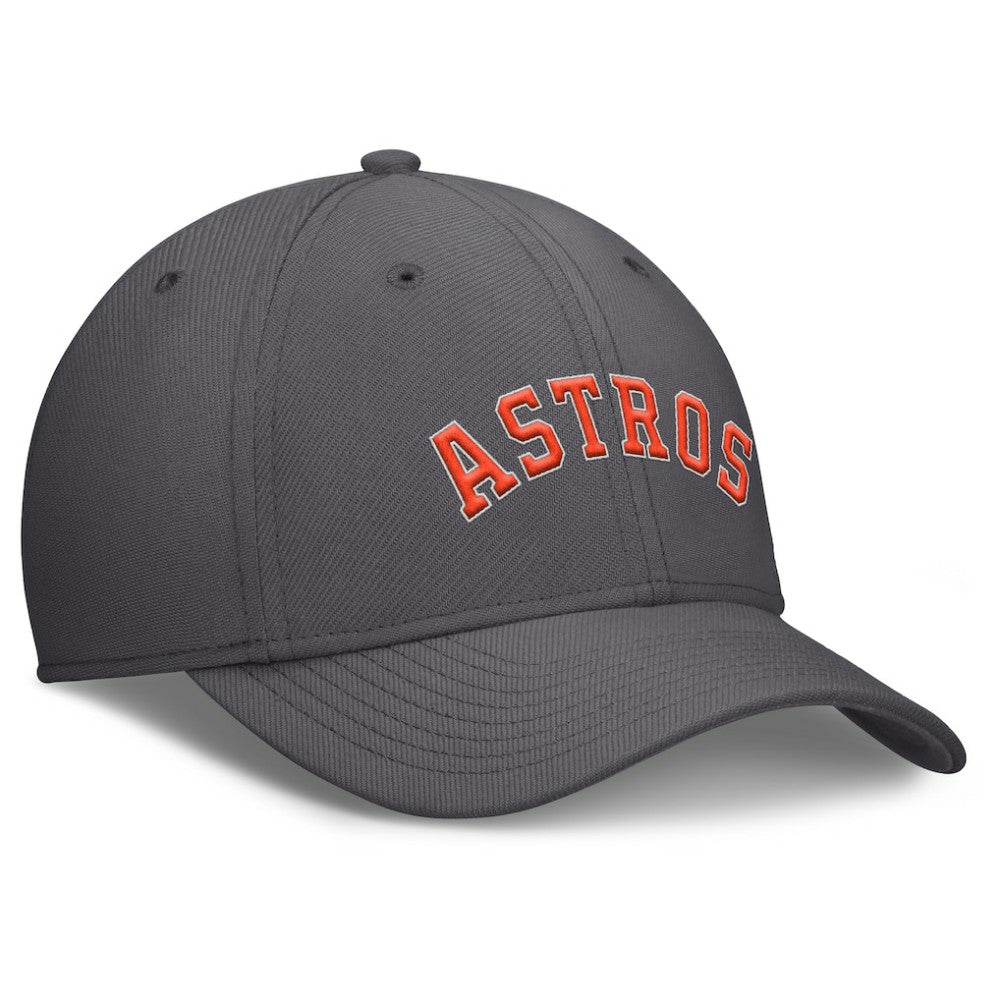 Houston Astros Nike Swoosh Performance Flex Hat - Charcoal Hats