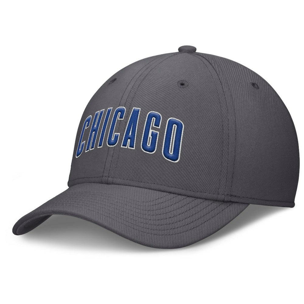 Chicago Cubs Nike Swoosh Performance Flex Hat - Gray Hats