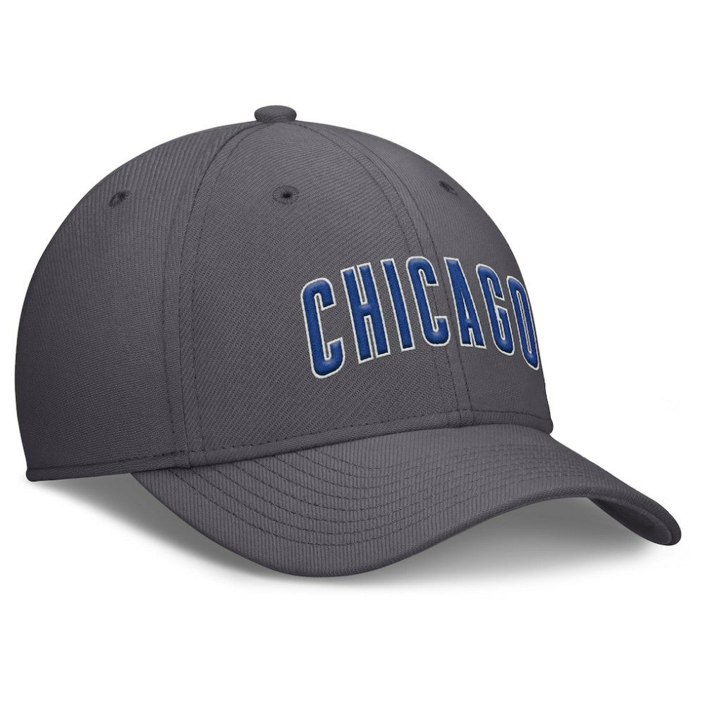 Chicago Cubs Nike Swoosh Performance Flex Hat - Gray Hats