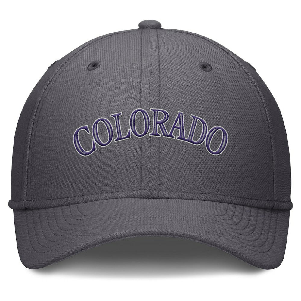 Colorado Rockies Nike Swoosh Performance Flex Hat - Gray Hats
