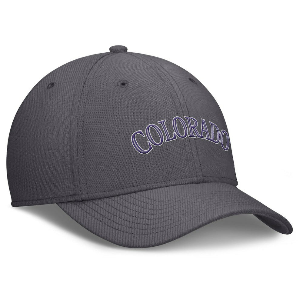 Colorado Rockies Nike Swoosh Performance Flex Hat - Gray Hats