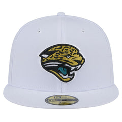 Jacksonville Jaguars New Era Throwback Logo Omaha 59FIFTY Fitted Hat White