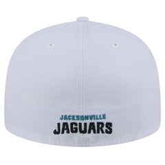 Jacksonville Jaguars New Era Throwback Logo Omaha 59FIFTY Fitted Hat White