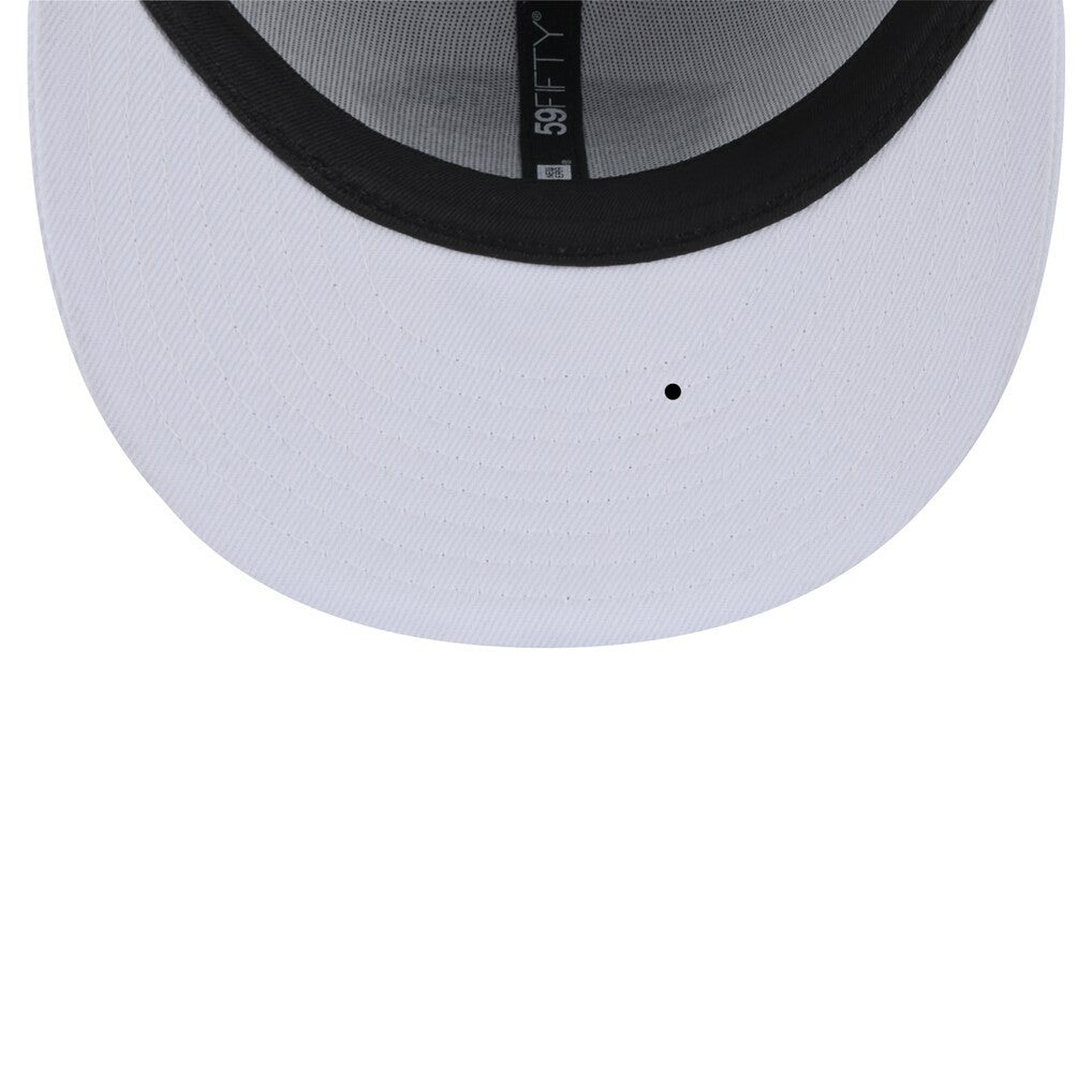 Jacksonville Jaguars New Era Throwback Logo Omaha 59FIFTY Fitted Hat White